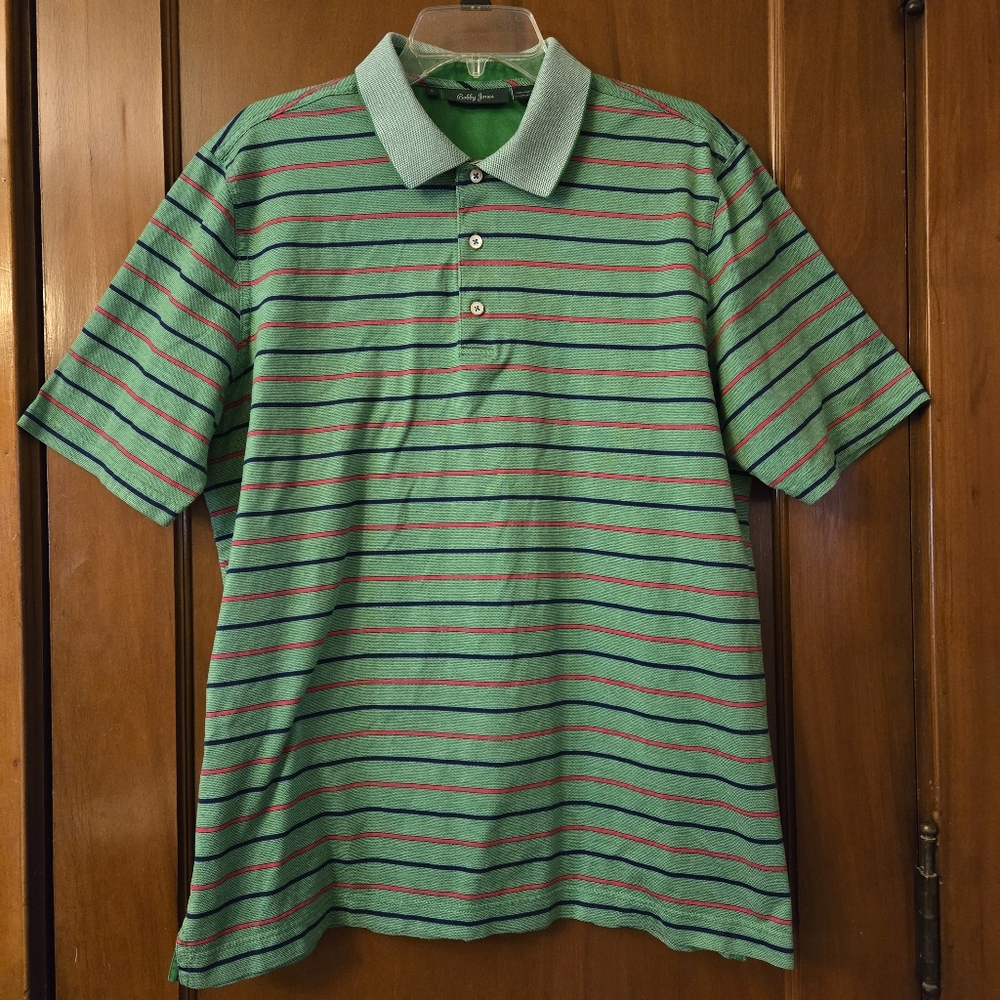 Bobby Jones Mens Golf Polo Size‎ Large 100% Cotton